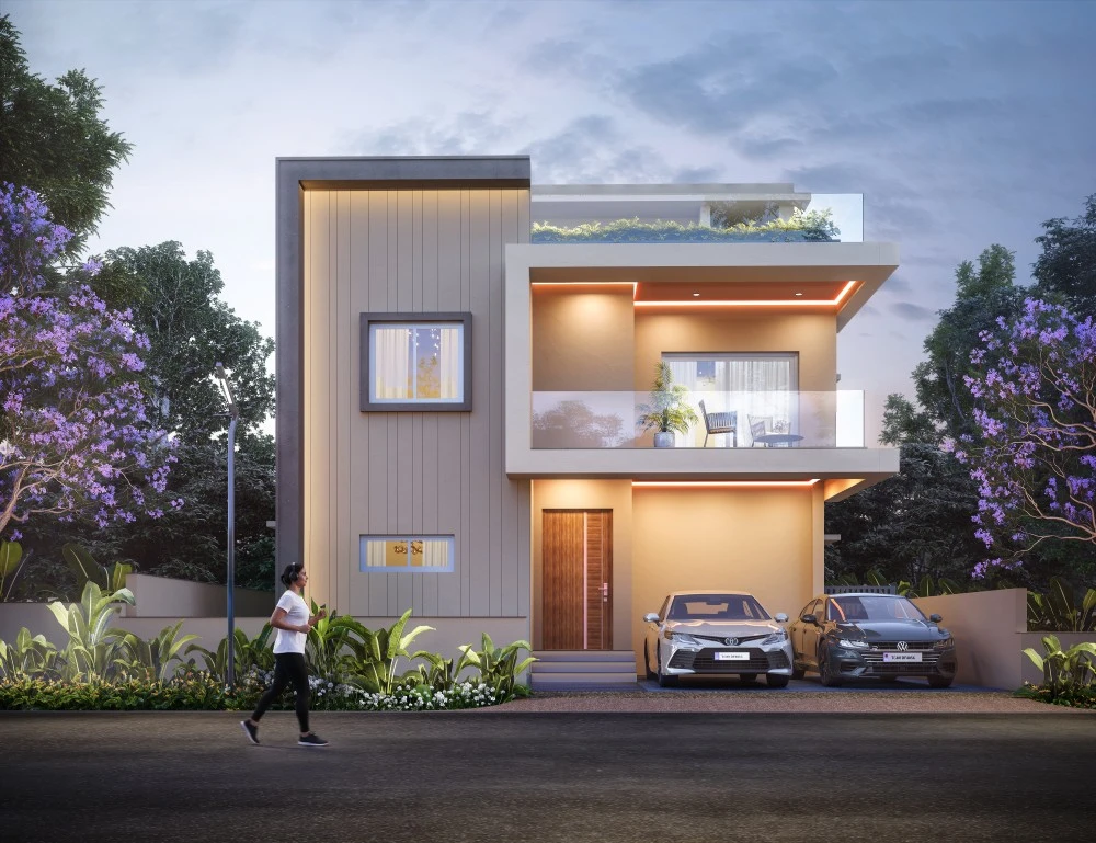 East facing villa at Ameya by Tattva